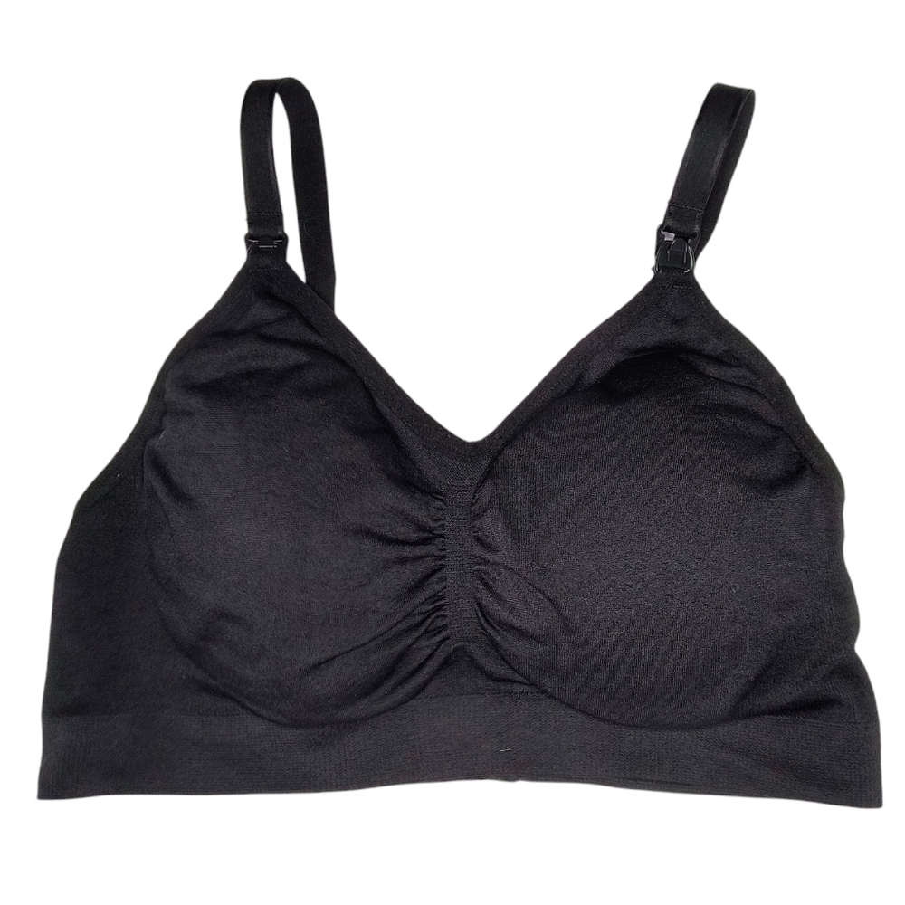 Motherhood Maternity Wireless Seamless Clip Down Nursing Bra, M